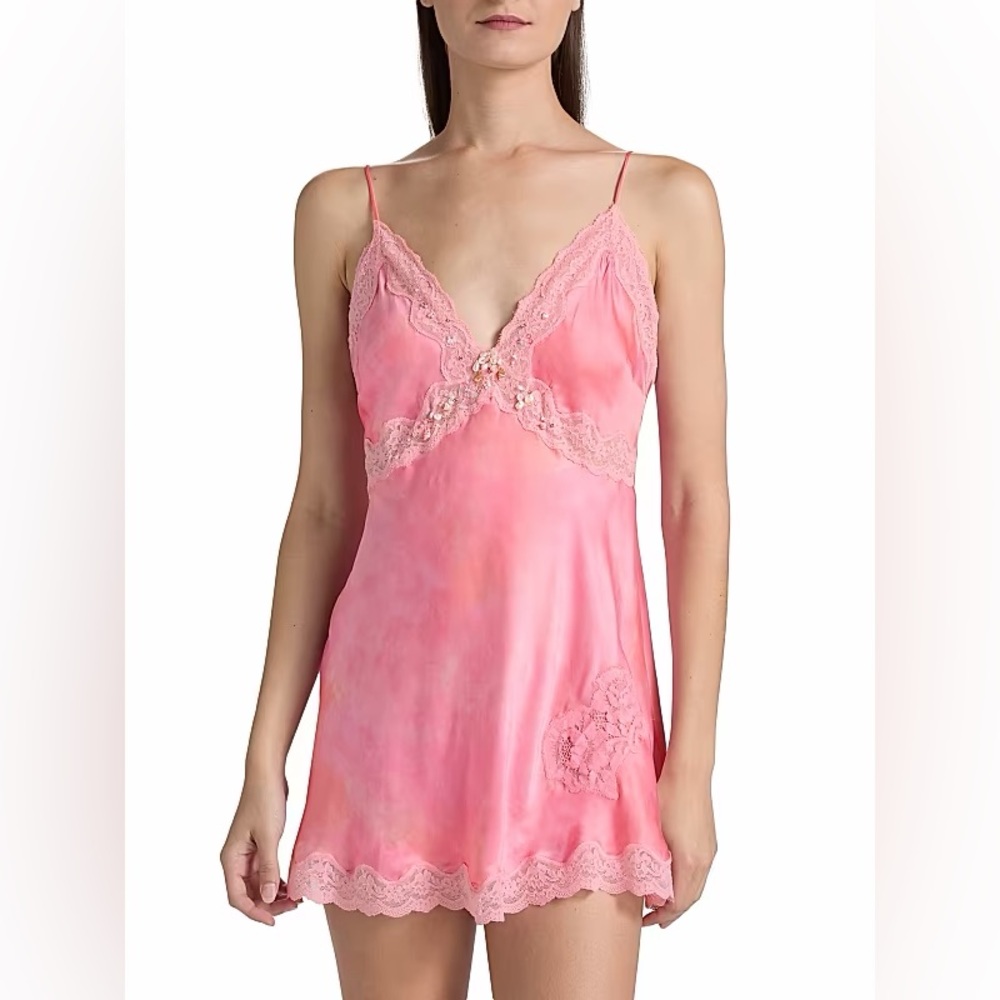 NWT Nicola Mini Slip Dress in Pink Ember - Picture 3 of 8